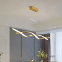 Ver imagem 7 de Lustre Aspiral 3000k Pendente Led Ondas Iluminaçao Ambiente Hall de Entrada Sala de Jantar Recepçao