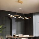 Ver imagem 2 de Lustre Aspiral 3000k Pendente Led Ondas Iluminaçao Ambiente Hall de Entrada Sala de Jantar Recepçao