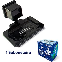 Kit Acessorios Para Banheiro Caribe 5Pcs Preto - 7