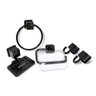 Kit Acessorios Para Banheiro Caribe 5Pcs Preto - 9