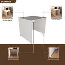 Ver imagem 7 de Escrivaninha Mesa Escritório 90cmx70cm 90cm Branca
