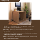 Ver imagem 6 de Escrivaninha Mesa Escritório 90cmx70cm 90cm Carvalho Mel