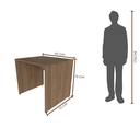 Ver imagem 3 de Escrivaninha Mesa Escritório 90cmx70cm 90cm Carvalho Mel