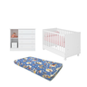 Quarto de Bebe Completo Infantil Branco - Qmovi - 2