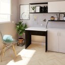 Ver imagem 2 de Escrivaninha Mesa Escritório 90cmx70cm 90cm Preto E Branca