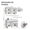 Ver imagem 3 de Armário de Cozinha Compacta 190cm Reims Madesa 04 Branco