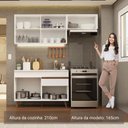 Ver imagem 5 de Armário de Cozinha Compacta 190cm Reims Madesa 04 Branco