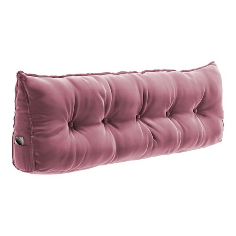 Almofada para Cabeceira Encosto Apoio Lombar Spot 140cm com Porta Celular Veludo - Abmaza