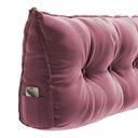 Ver imagem 3 de Almofada para Cabeceira Encosto Apoio Lombar Spot 140cm com Porta Celular Veludo - Abmaza