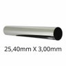 Tubo Inox - 25,40mm X 3,00mm - Polido - 304/l - C/c - 90 Cm - 2