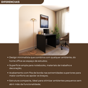 Ver mais imagens de Escrivaninha Mesa Escritório 90cmx70cm 90cm Preto