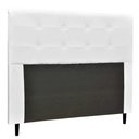 Ver imagem 1 de Cabeceira Box Casal 1,40cm Berlin Jla Móveis Courino Branco
