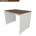 Ver imagem 7 de Escrivaninha Mesa Escritório 100cmx70cm 100cm Branca E Carvalho Mel