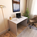 Ver imagem 1 de Escrivaninha Mesa Escritório 100cmx70cm 100cm Cinza Cristal