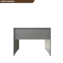 Ver imagem 5 de Escrivaninha Mesa Escritório 100cmx70cm 100cm Cinza Cristal
