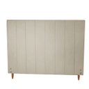 Ver imagem 1 de Cabeceira Vitória Tamanho Viuva para Colchão de 1.28mt-suede Bege