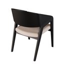 Ver imagem 4 de Cadeira Lia com Braço Assento e Encosto Estofado Preto