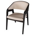 Ver imagem 3 de Cadeira Lia com Braço Assento e Encosto Estofado Preto