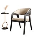 Ver imagem 1 de Cadeira Lia com Braço Assento e Encosto Estofado Preto