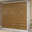 Ver imagem 1 de Guarda-roupa Casal Bergamo 6 Portas 9 Gavetas Demolição - Evidencia Móveis