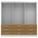 Ver imagem 3 de Guarda-roupa Casal Bergamo 6 Portas 9 Gavetas Demolição - Evidencia Móveis