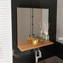 Ver imagem 2 de Espelheira para Banheiro Bn3642 45x46,5cm Amêndoa - Tecno