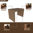 Ver imagem 7 de Escrivaninha Mesa Escritório 120CMX70CM 120cm Carvalho Mel Bege