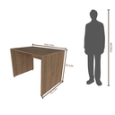 Ver imagem 3 de Escrivaninha Mesa Escritório 120cmx70cm 120cm Carvalho Mel