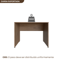 Ver imagem 4 de Escrivaninha Mesa Escritório 120CMX70CM 120cm Carvalho Mel Bege