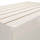 Ver imagem 4 de Banco Bau Luquinha Tampo Fresado Basculante Rodízios em Gel Off White Ofertamo