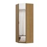 Guarda Roupa Modular 1 Porta Espelho Canto 45 Altezza Belmax:freijó - 4