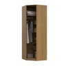 Guarda Roupa Modular 1 Porta Espelho Canto 45 Altezza Belmax:freijó - 2