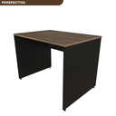 Ver imagem 5 de Escrivaninha Mesa Escritório 120cmx70cm 120cm Preto E Carvalho Mel