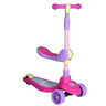 Patinete Infantil com Assento, 3 Rodas, Uni Toys, Função 2 em 1, Cor Rosa e Lilás - 4