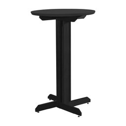 Kit 8 Mesas Bistrô Drinks em Mdf Preto Madeira Maciça Preto 1,10m X 0,70m Cozinha Bar Restaurante - 2