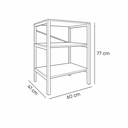 Ver imagem 5 de Multiuso Slim Industrial Aço Prateleiras MDF Ideal para Bebedouro Naturale