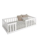 Ver imagem 1 de Cama Solteiro Montessoriane com Grade Cinza