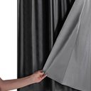 Ver imagem 4 de Cortina Daily Blackout Varão 2,20MX1,30m PVC Sala Quarto Preto Casa Scarpa