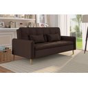Ver imagem 2 de Sofá Cama Reclinável 3 Lugares 206cm Donna Marrom Matrix