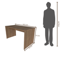 Ver imagem 3 de Escrivaninha Mesa Escritório 140cmx70cm 140cm Carvalho Mel