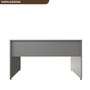 Ver imagem 6 de Escrivaninha Mesa Escritório 140cmx70cm 140cm Cinza Cristal