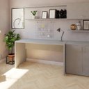 Ver imagem 2 de Escrivaninha Mesa Escritório 140cmx70cm 25mm