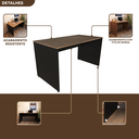 Ver imagem 7 de Escrivaninha Mesa Escritório 140cmx70cm 140cm Preto E Carvalho Mel