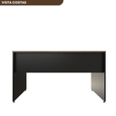 Ver imagem 6 de Escrivaninha Mesa Escritório 140cmx70cm 140cm Preto E Carvalho Mel