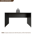 Ver imagem 4 de Escrivaninha Mesa Escritório 140cmx70cm 140cm Preto