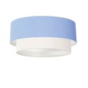 Ver imagem 1 de Plafon para Quarto Cilíndrico Sq-3065 Cúpula Cor Azul Bebê Branco