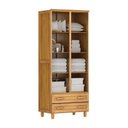 Ver imagem 3 de Guarda-Roupa Multiuso Mel 2 Portas 2 Gavetas 3 Prateleiras Madeira Maciça de Pinus - Cavazotto 1135M