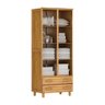 Guarda-Roupa Multiuso Mel 2 Portas 2 Gavetas 3 Prateleiras Madeira Maciça de Pinus - Cavazotto 1135M - 3