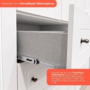 Ver mais imagens de Guarda-Roupa Casal 6 Portas 4 Gavetas Branco