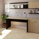 Ver imagem 2 de Escrivaninha Mesa Escritório 160cmx70cm 25mm